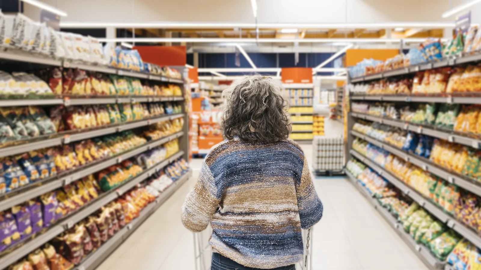 A Long Island supermarket aisle