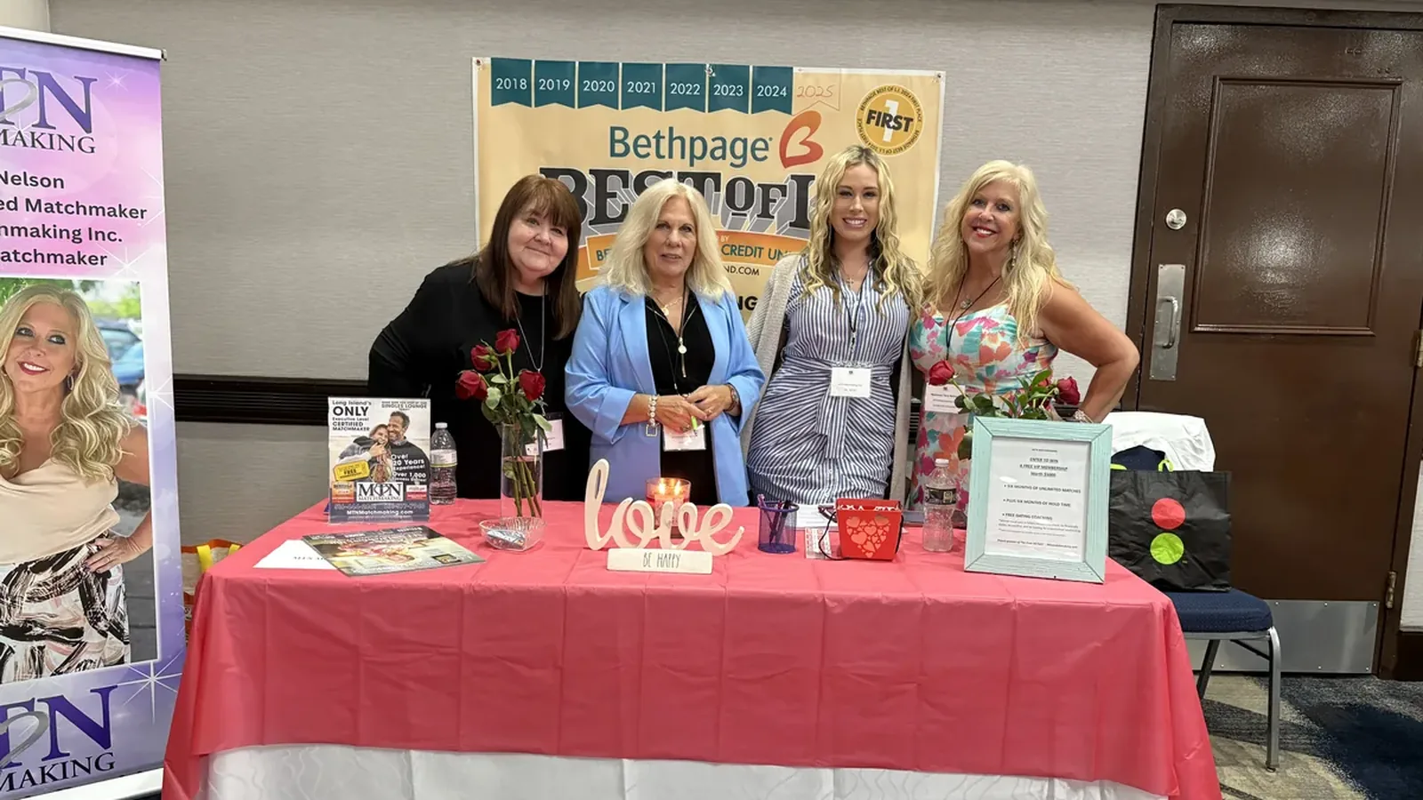 Exhibitors and visitors at a Long Island trade show